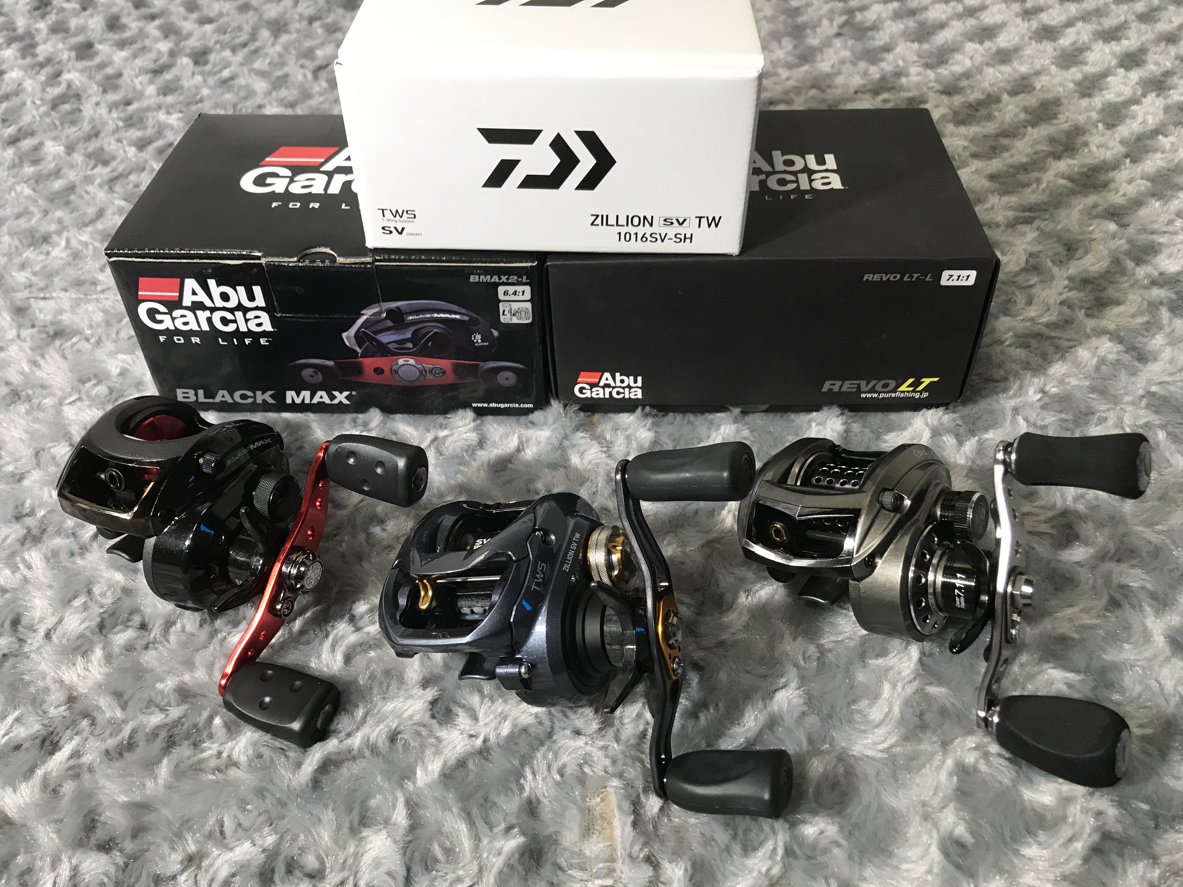 Daiwa、Abu García／ベイトリール 3本【12,000円でお買取り】